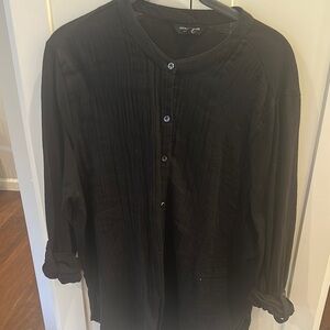 Urban Outfitters Black Lightweight Shirt Jacket